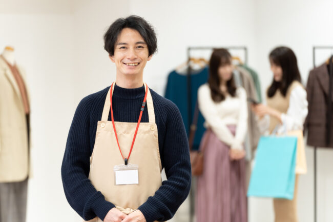 アパレル　男性