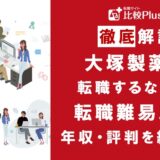 大塚製薬に転職するなら?年収・難易度・評判を徹底リサーチ