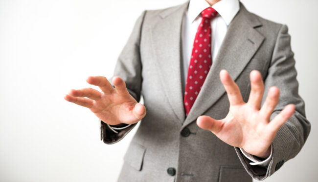 ビジネスマン びっくり