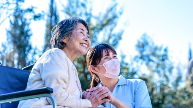 介護 笑顔