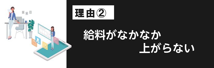 給料がなかなか上がらない