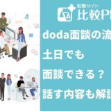 doda面談の流れ！土日でも面談できる？話す内容も解説